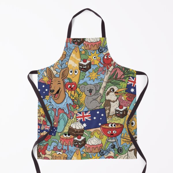 Item preview, Aussie Icons Australia Day Doodle Pattern designed and sold by tretyakov.