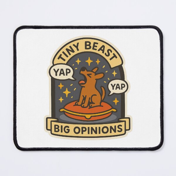Item preview, Tiny Beast, Big Opinions designed and sold by SnugBugz.