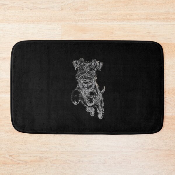 Item preview, Mini Miniature Schnauzer Dog Running designed and sold by MAKOPOKOShop.