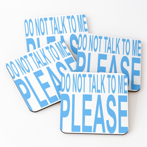 Item preview, Do not talk to me blue designed and sold by eroutshop.