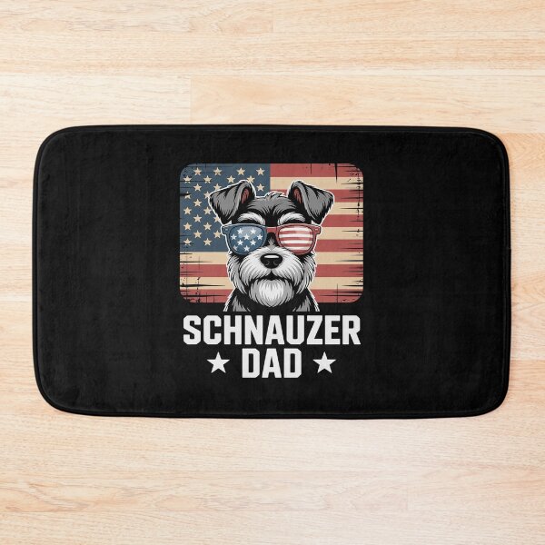 Item preview, Mini Schnauzer Dad Dog Fathers Day Gift USA Flag 4th of July designed and sold by MAKOPOKOShop.