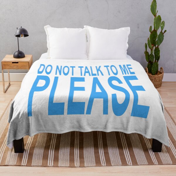 Item preview, small Do not talk to me blue designed and sold by eroutshop.