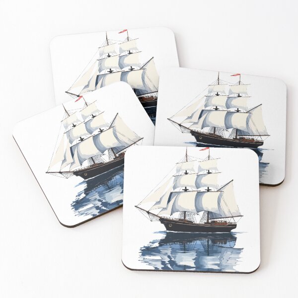 Item preview, Sailing Ship Under Starry Night designed and sold by houta.