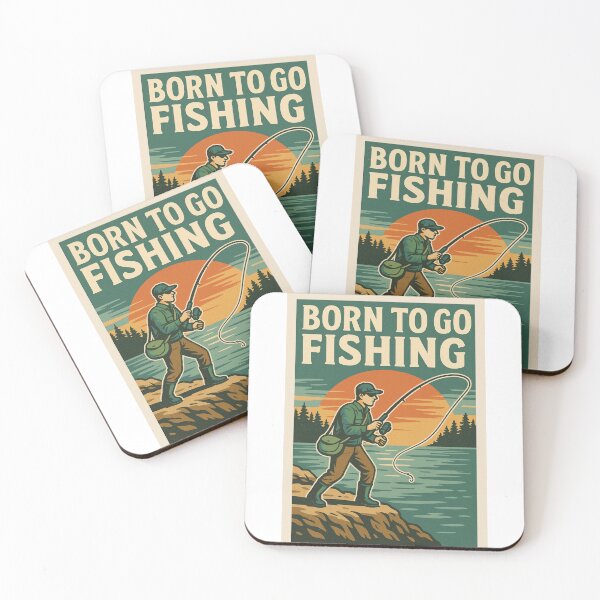 Item preview, BORN TO GO FISHING designed and sold by SbrenArt.
