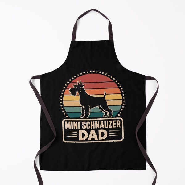 Aperçu de l'œuvre Papa Schnauzer nain, fête des pères, papa Schnauzer nain créée et vendue par MAKOPOKOShop.
