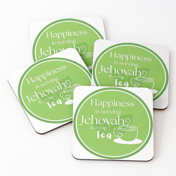 Artikelvorschau, Glücklichsein bedeutet, Jehova zu dienen und eine Tasse Tee zu trinken entworfen und verkauft von GiftableGems.