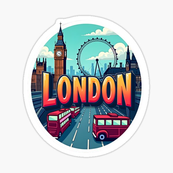 Item preview, London Cityscape UK Landmark Art designed and sold by nhk999.