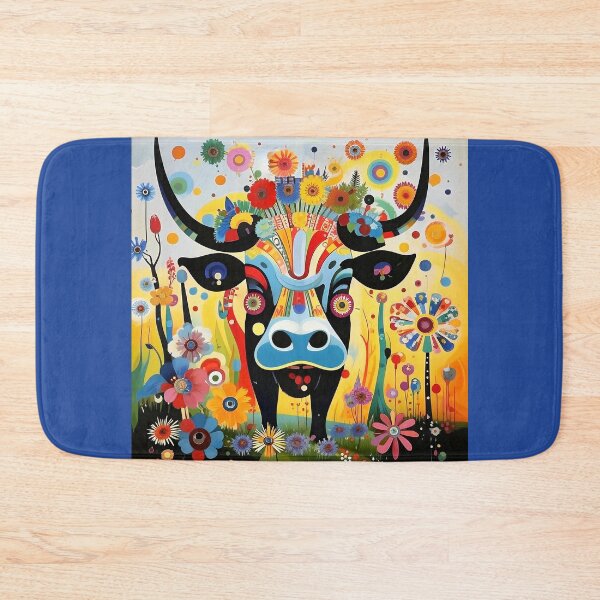 Item preview, Beautiful bull surrounded by wildflowers. designed and sold by Natalia-Vlad.