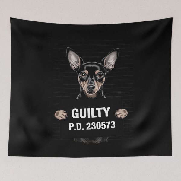 Item preview, Miniature Doberman Pinscher Dog Mug Shot Bad Dog designed and sold by MAKOPOKOShop.