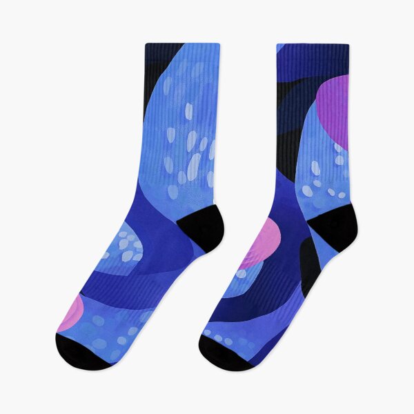 Item preview, Abstract Deep Sea Tentacle Pattern in Blue and Pink designed and sold by PaintbrushPlace.