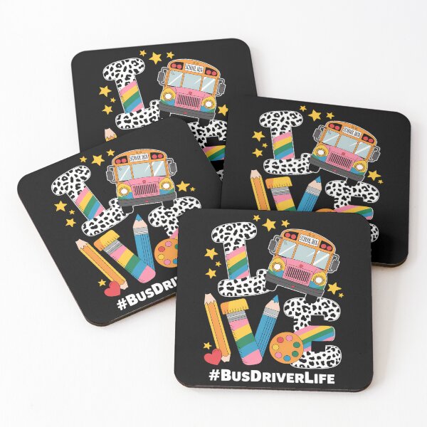 Item preview, LOVE Apple Tie Dye Bus Driver Life Back To School designed and sold by brynatshop.