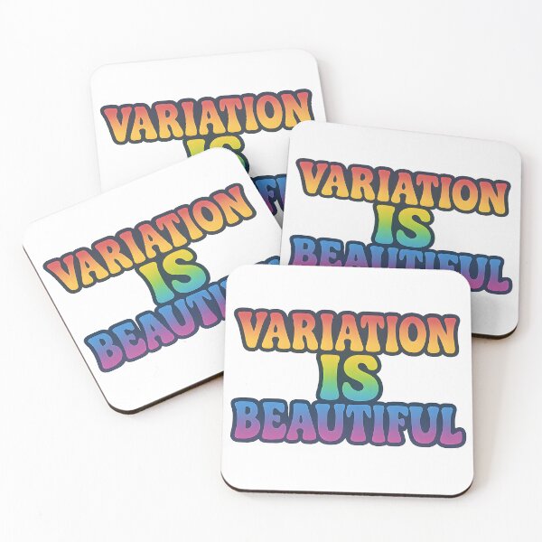 Item preview, Variation Is Beautiful – Rainbow Typography Art designed and sold by Haus Of Sin.