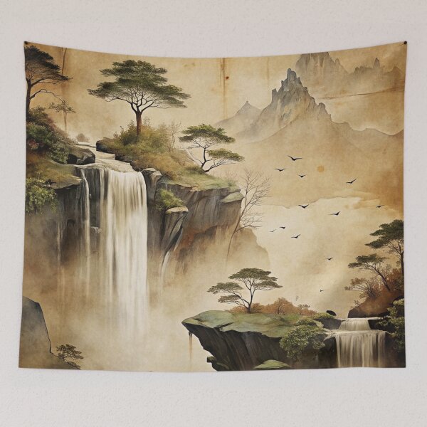 Item preview, Japandi Mystical Landscape designed and sold by Eclectic Monkey.