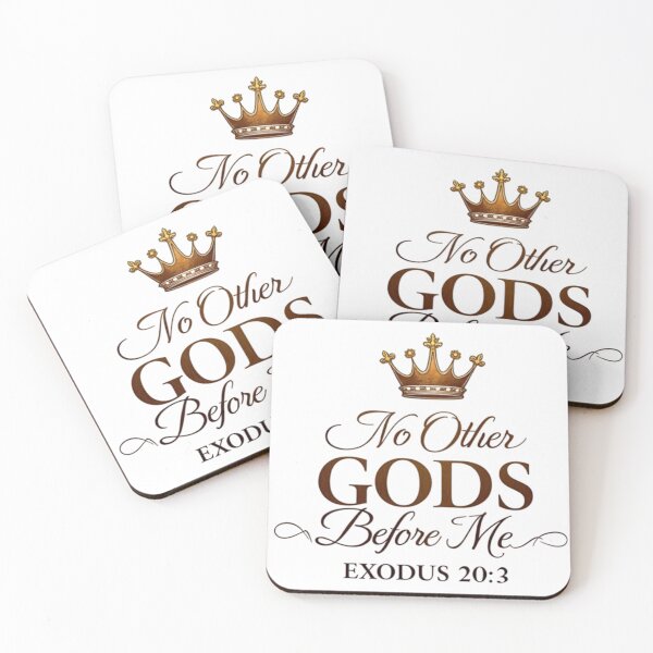 Item preview, No Other Gods Before Me - Exodus 20:3 Bible Verse Christian Design designed and sold by ebocraft.