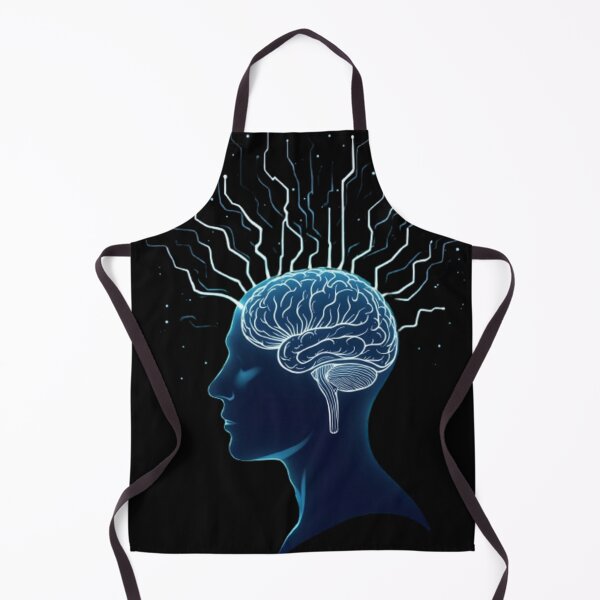 Item preview, art depicting human brain radiating electric pulse from neurons designed and sold by optimusprime39.