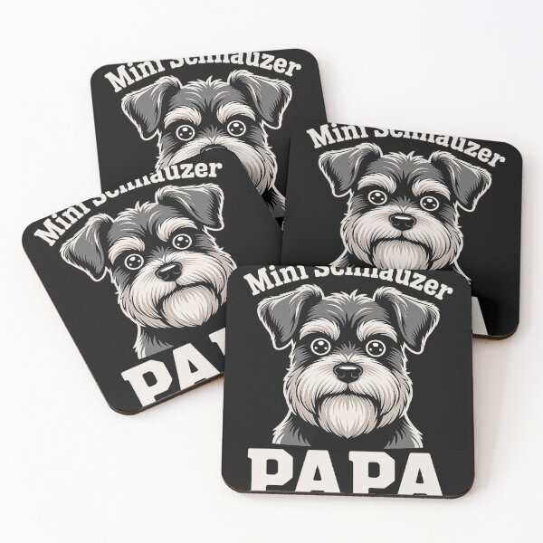 Item preview, Miniature Schnauzer Dad Funny Mini Schnauzer Papa designed and sold by MAKOPOKOShop.