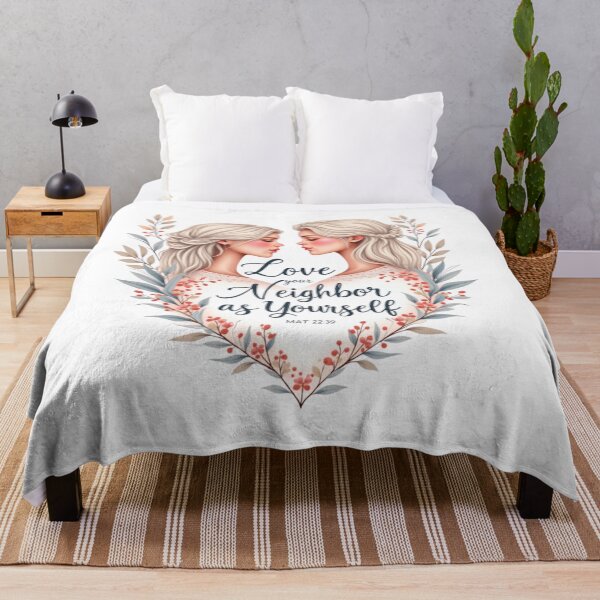 Item preview, Love Your Neighbor As Yourself - Matthew 22:39 Bible Verse Christian Design designed and sold by ebocraft.