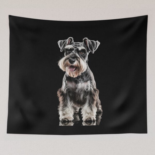 Item preview, Miniature Schnauzer dog art Miniature Schnauzer designed and sold by MAKOPOKOShop.