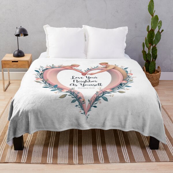 Item preview, Love Your Neighbor Minimalist Bible Quote - Matthew 22:39 Scripture Design designed and sold by ebocraft.