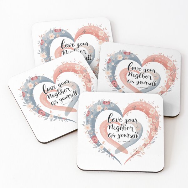 Item preview, LOVE YOUR NEIGHBOR - Christian Tee  Bible Verse designed and sold by ebocraft.