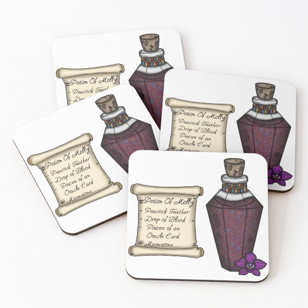 Item preview, Mollymauk Tealeaf Potion Bottle and Ingredient List designed and sold by LunarAshes.