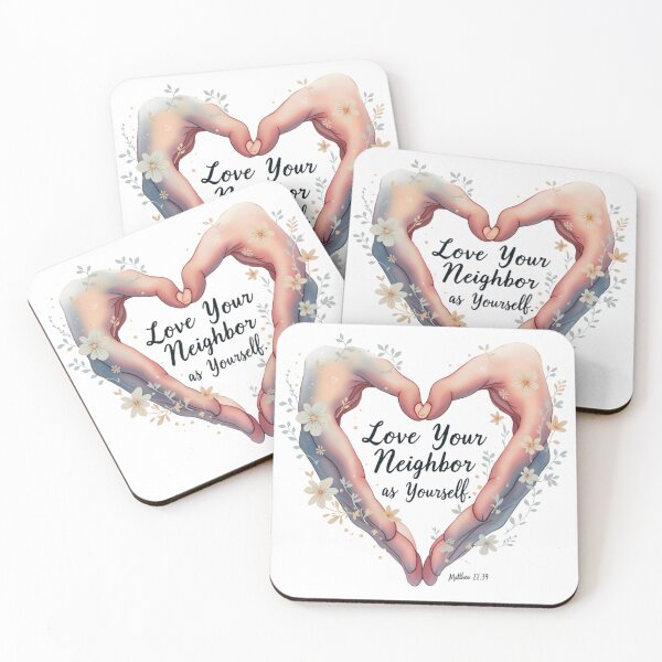 Item preview, Love Your Neighbor As Yourself - Matthew 22:39 (Compassion, Justice, Faith) designed and sold by ebocraft.