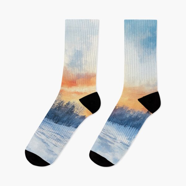 Item preview, Winter Sunrise Over Silent Pines designed and sold by Pixel Junkies Studio.