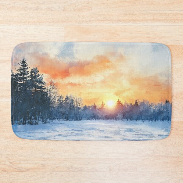 Item preview, Winter Sunrise Over Silent Pines designed and sold by Pixel Junkies Studio.