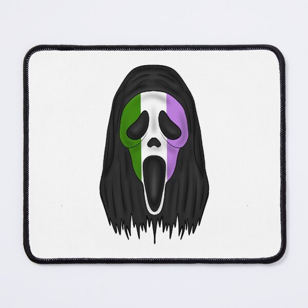Aperçu de l'œuvre Ghostface - Fierté - Drapeau agender créée et vendue par Khaos Kreative.