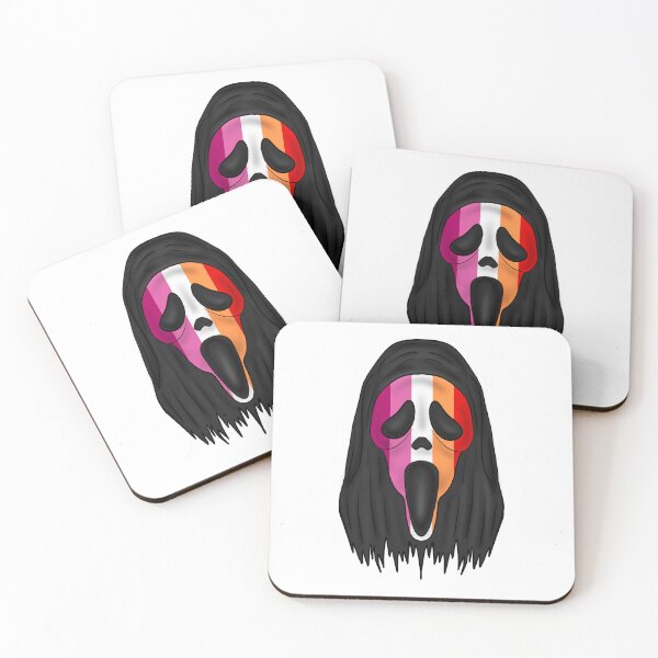 Item preview, Ghostface - Pride - Lesbian Flag designed and sold by Khaos Kreative.