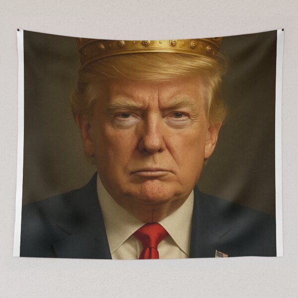 Item preview, Golden Crowned Ruler 47 Majestic Political Power Portrait designed and sold by lapart.