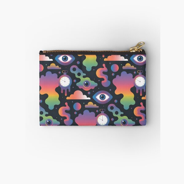 Item preview, Surrealistic Seamless Pattern – Dreamlike Floating Eyes & Melting Clocks designed and sold by subliman.