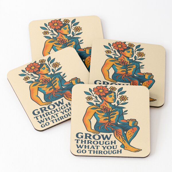 Item preview, Grow Through What You Go Through – Healing Growth Quote” designed and sold by Neovibe Print.