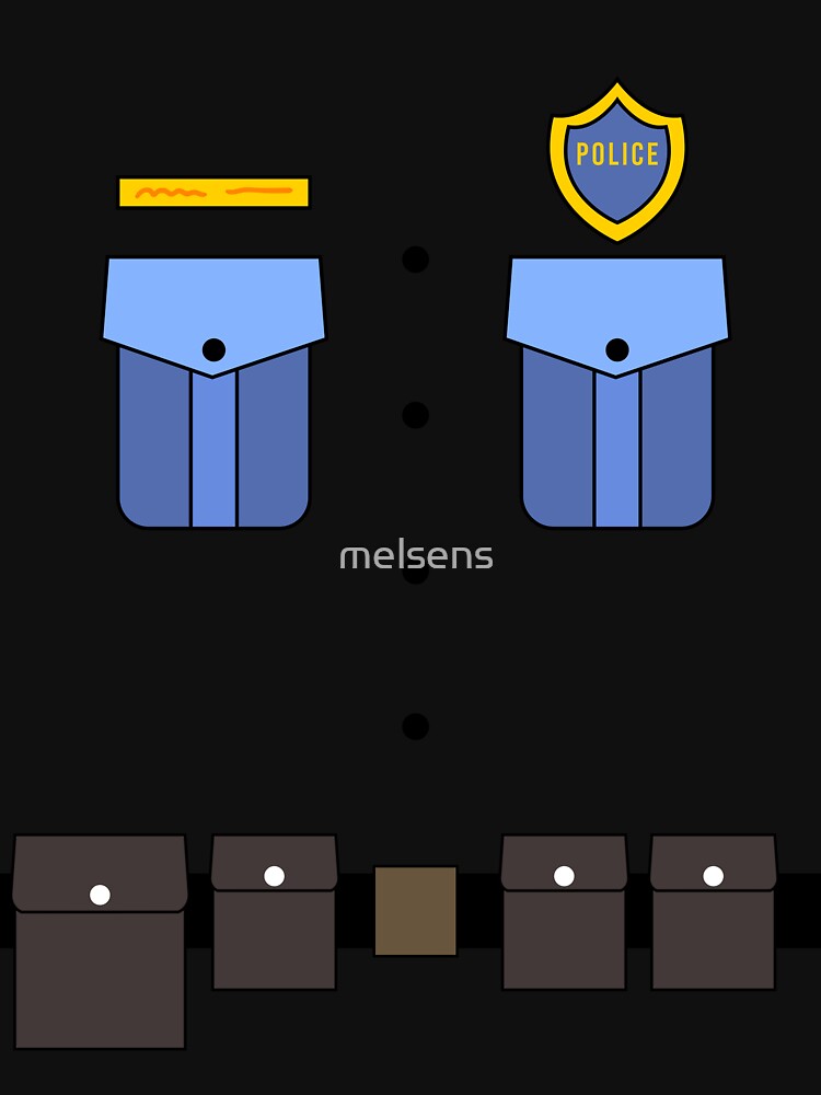 Police Officer Costume for Carnaval Halloween Essential T-Shirt