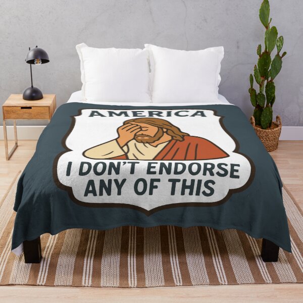 Item preview, Jesus Doesn't Endorse This, America designed and sold by Stop Taking Nonsense.
