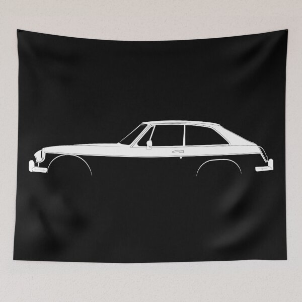 Item preview, MGB GT (White) designed and sold by Car Silhouettes.