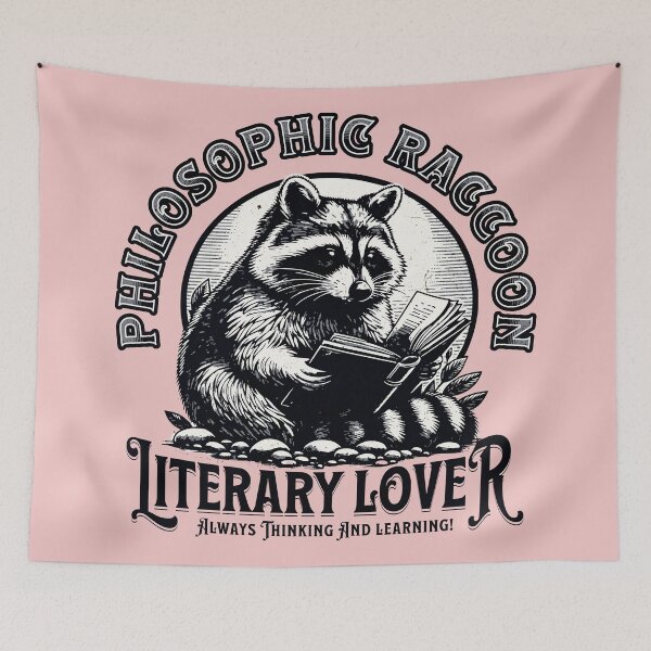 Item preview, Philosophic Raccoon - Always Thinking designed and sold by scooterbaby.
