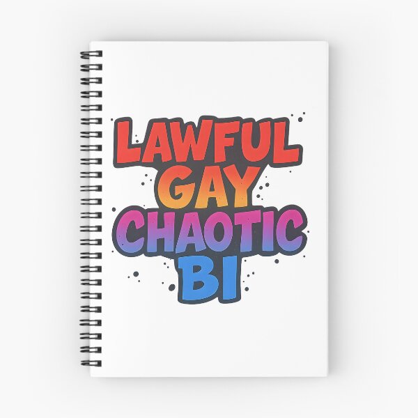Item preview, Lawful Gay Chaotic Bi – Pride Slogan Art designed and sold by Haus Of Sin.
