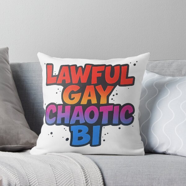 Item preview, Lawful Gay Chaotic Bi – Pride Slogan Art designed and sold by Haus Of Sin.