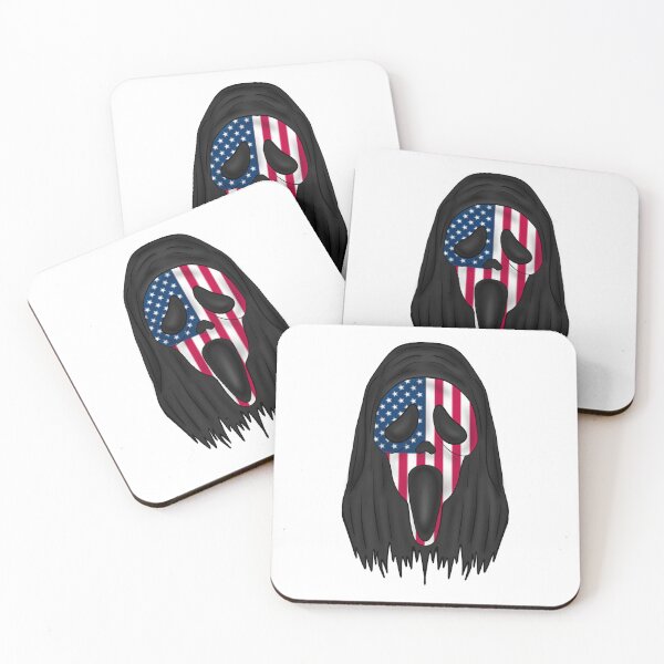 Item preview, Ghostface - American Flag designed and sold by Khaos Kreative.