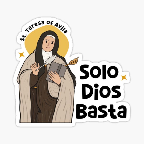 Item preview, Solo Dios Basta - St. Teresa of Avila designed and sold by Klawisdesign.