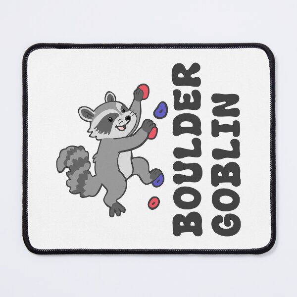 Item preview, Boulder Goblin – Mischievous Climbing Raccoon Illustration designed and sold by KatelynMitalski.