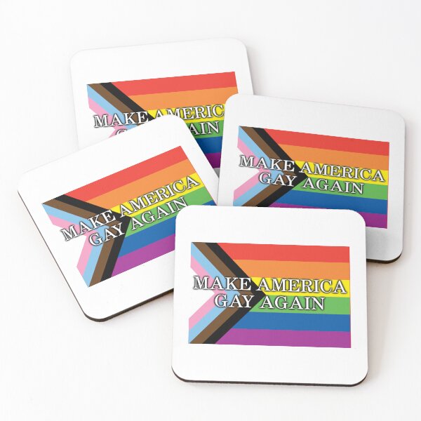 Item preview, MAGA - MAKE AMERICA GAY AGAIN - Pride flag designed and sold by Khaos Kreative.