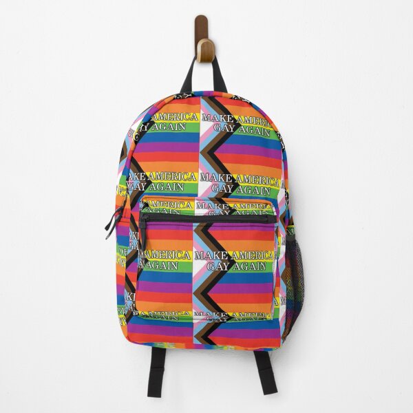 Item preview, MAGA - MAKE AMERICA GAY AGAIN - Pride flag designed and sold by Khaos Kreative.