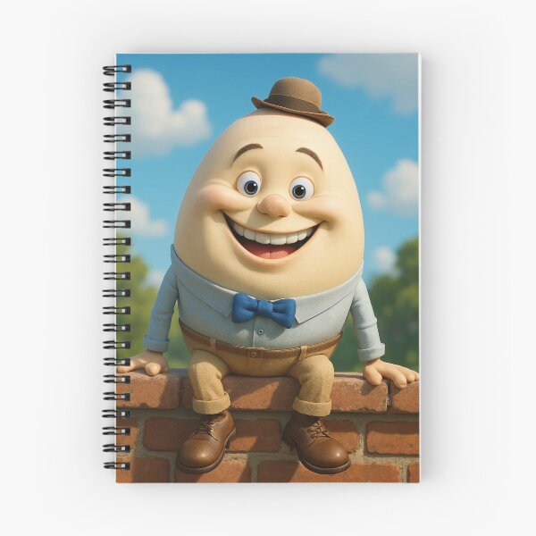 Item preview, Humpty Dumpty - Smiling Eggman on the Wall – Whimsical Nursery Character Illustration designed and sold by lapart.