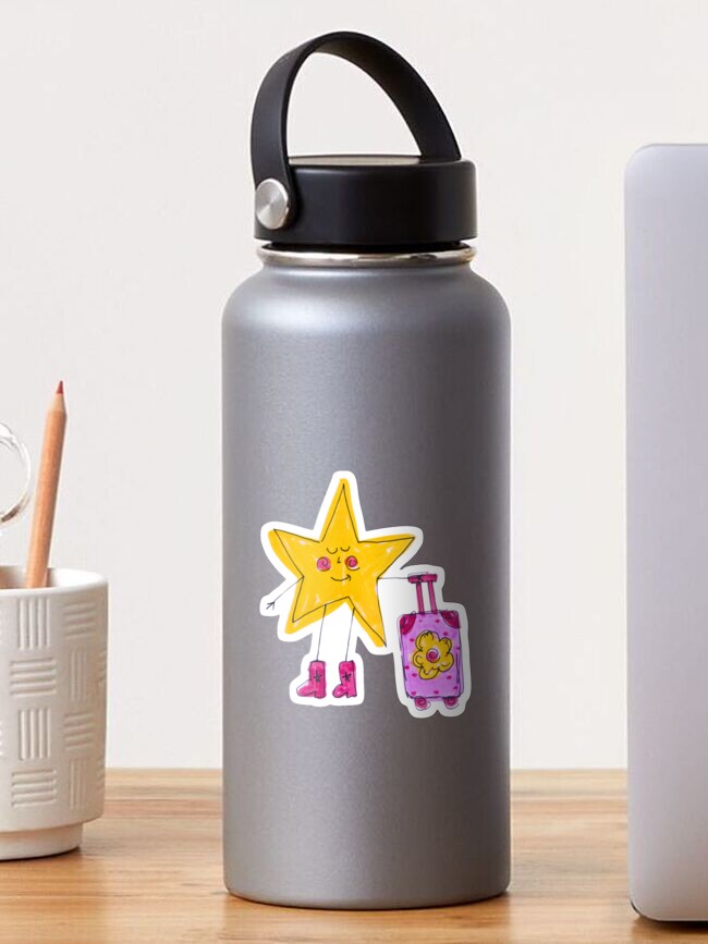 Thumbnail 1 of 3, Sticker, Star Guy with Suitcase designed and sold by livebrave3.