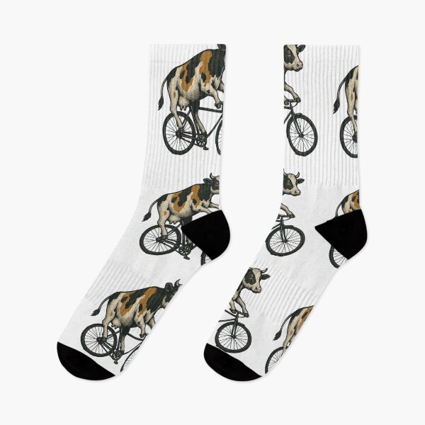Artikelvorschau, Kuh auf einem Fahrrad fahren entworfen und verkauft von freshwear design.