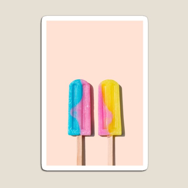 Two icecream lollies on a wooden stick Magnet