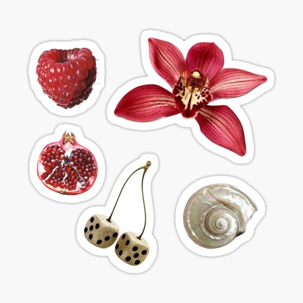 Aperçu de l'œuvre Pack d'autocollants esthétiques vintage indépendants sur le thème des fruits et de la nature créée et vendue par UnspokenbyUS.