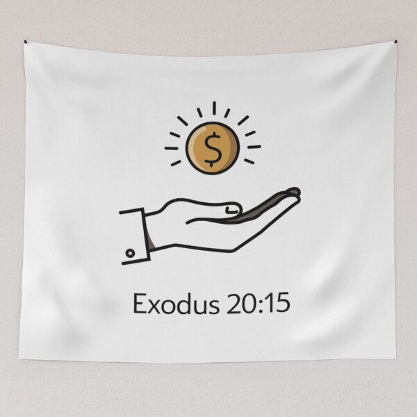 Item preview, Thou Shalt Not Steal - Exodus 20:15 Bible Verse  designed and sold by ebocraft.